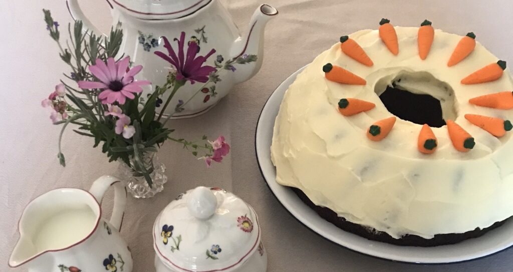 Carrot Cake with carrot toppers