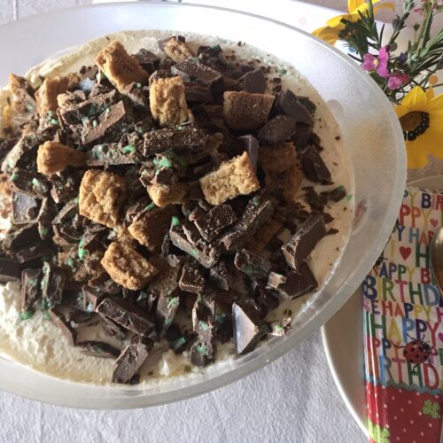 Peppermint Crisp Pudding