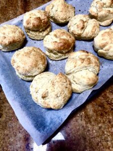 Scones - Allow to cool on baking tray