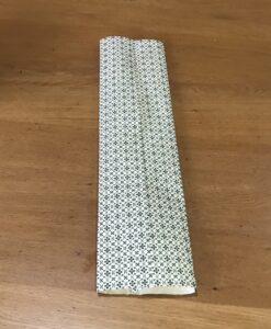 DIY Bottle Gift Wrapping - Press down to create a crease