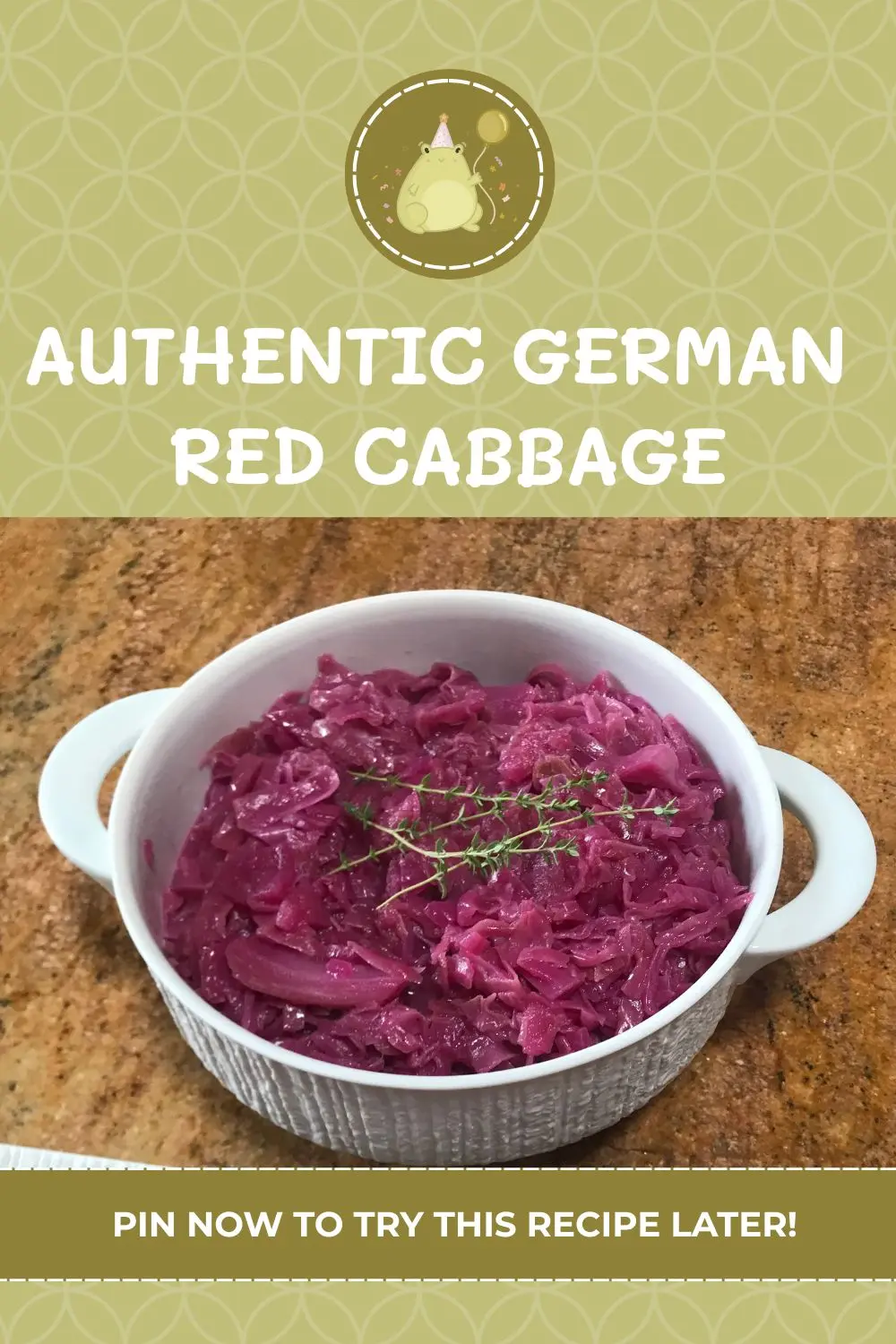 Traditional German red cabbage (Rotkohl) served in a white bowl