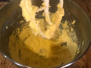 Creaming butter for Ottilienkuchen batter