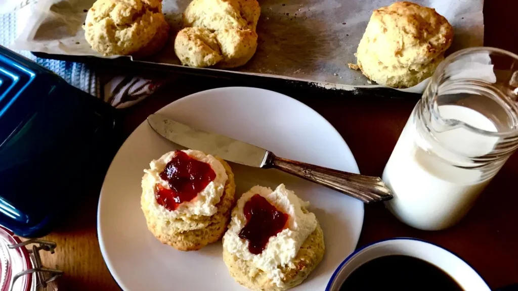 Freshly baked all butter scones