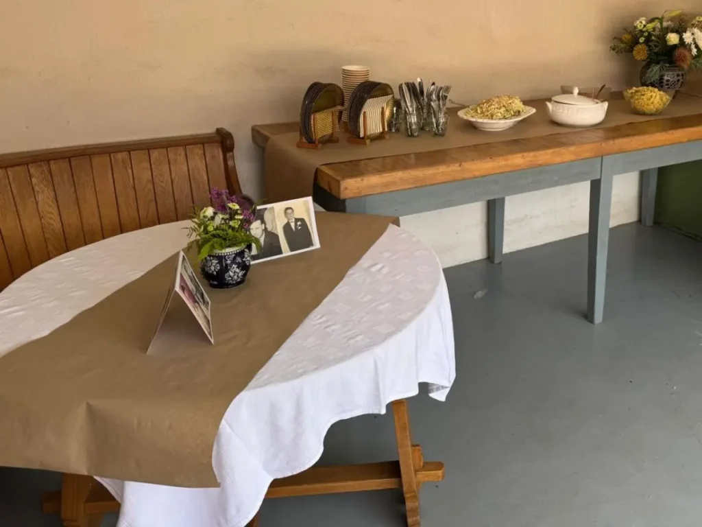Table setting prepared for milestone birthday celebration