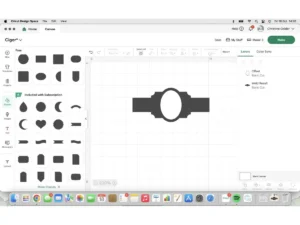 Cricut design layout for personalised chocolate cigar labels