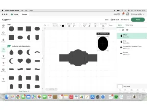 Digital artwork for chocolate cigar labels prepared using Cricut