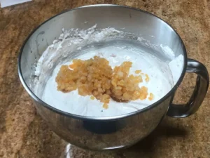 mixed peel added to Pfefferkuchen batter